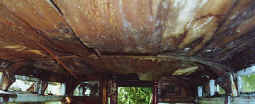 The ceiling of tramcar 71